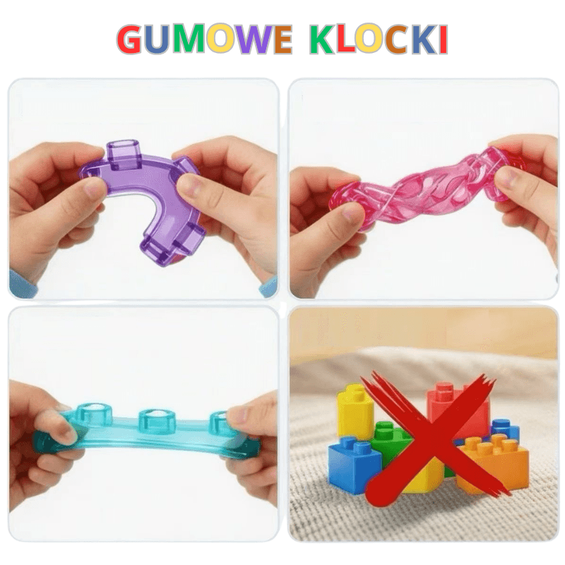 SensoKlocki™ – Elastyczne Klocki Sensoryczne Montessori