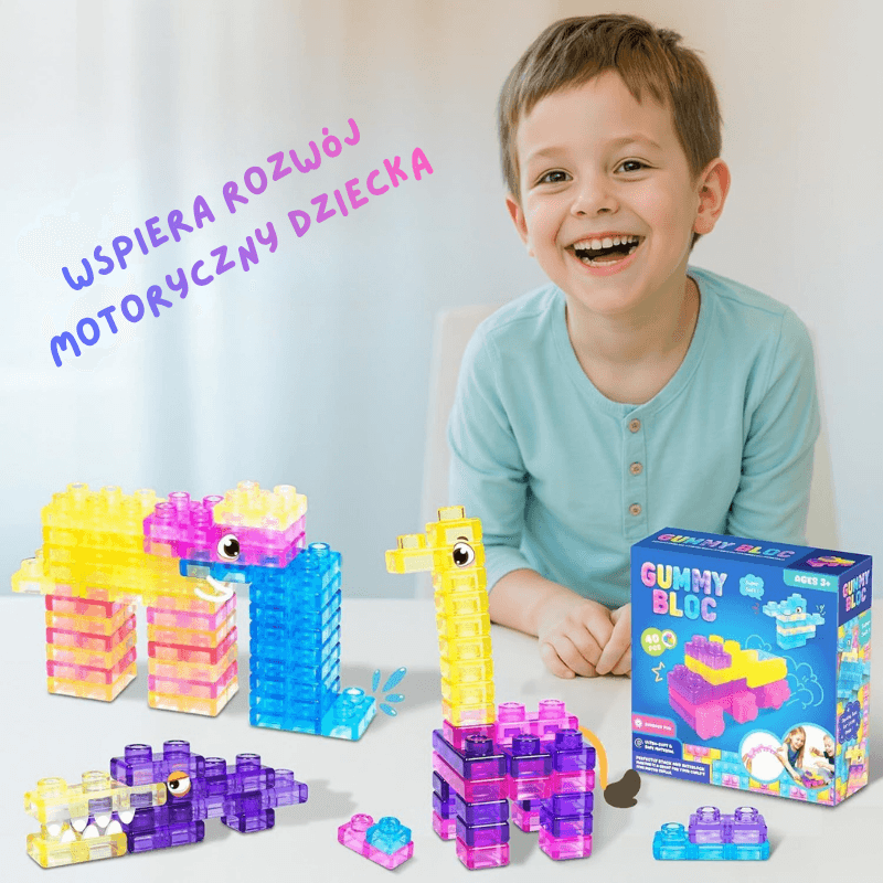 SensoKlocki™ – Elastyczne Klocki Sensoryczne Montessori